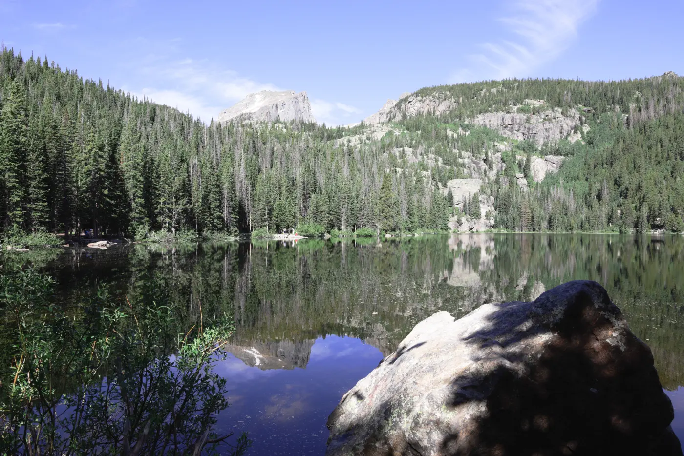 Landscape mountain peak daytime