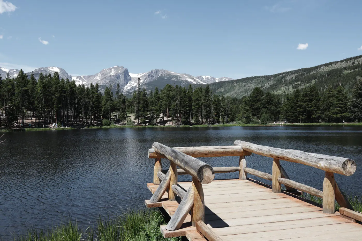 Mountain lake dock
